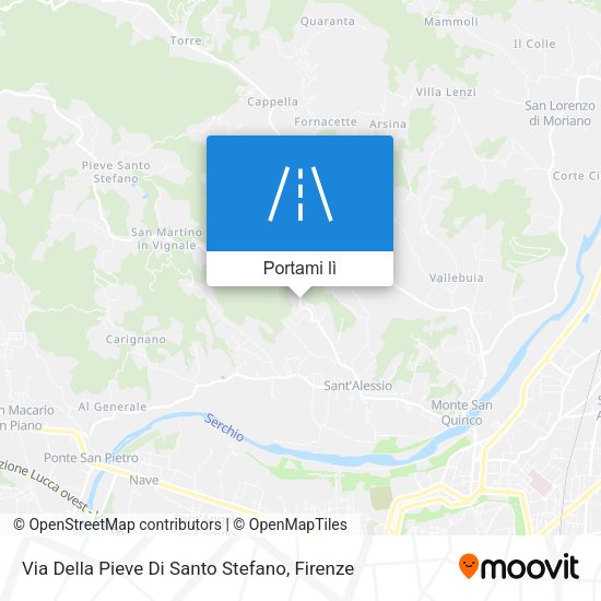 Mappa Via Della Pieve Di Santo Stefano