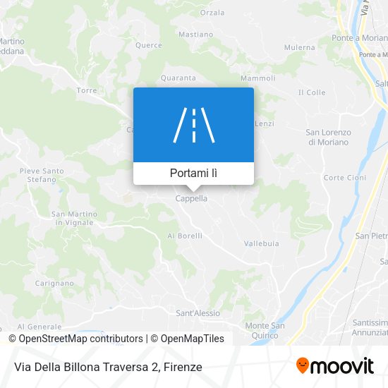 Mappa Via Della Billona Traversa 2
