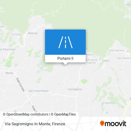 Mappa Via Segromigno In Monte