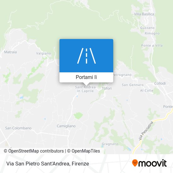 Mappa Via San Pietro Sant'Andrea