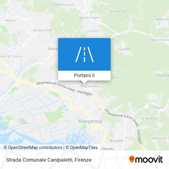 Mappa Strada Comunale Canipaletti