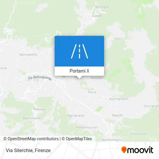 Mappa Via Silerchie