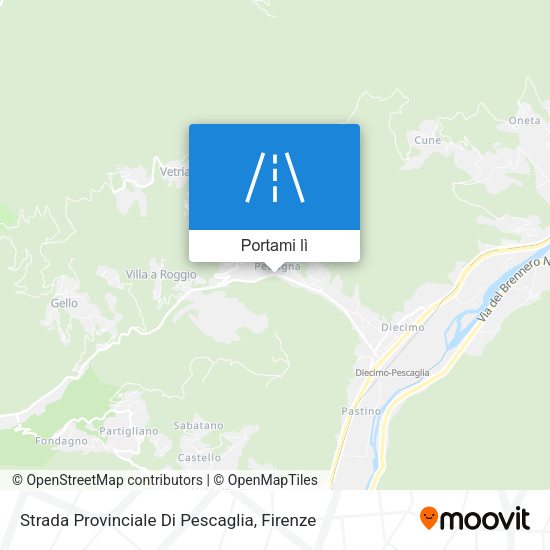 Mappa Strada Provinciale Di Pescaglia