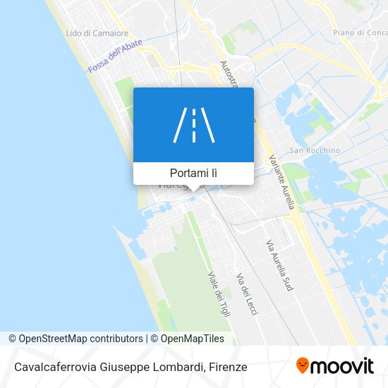 Mappa Cavalcaferrovia Giuseppe Lombardi
