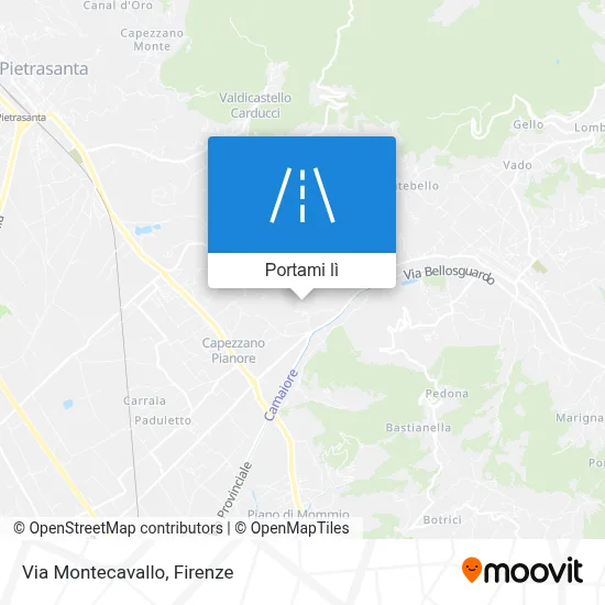 Mappa Via Montecavallo