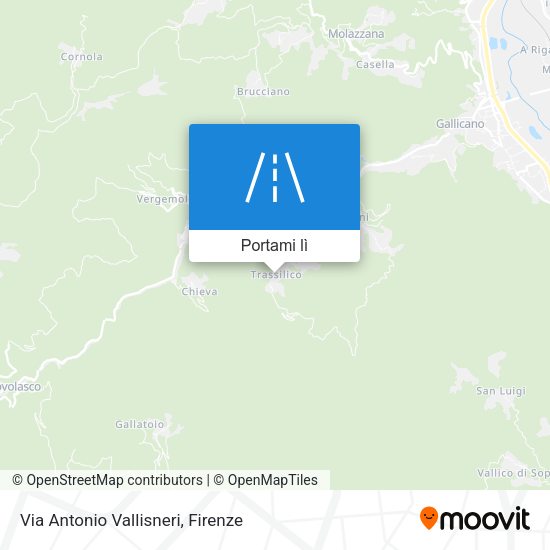 Mappa Via Antonio Vallisneri