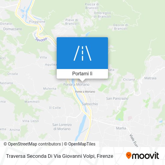 Mappa Traversa Seconda Di Via Giovanni Volpi