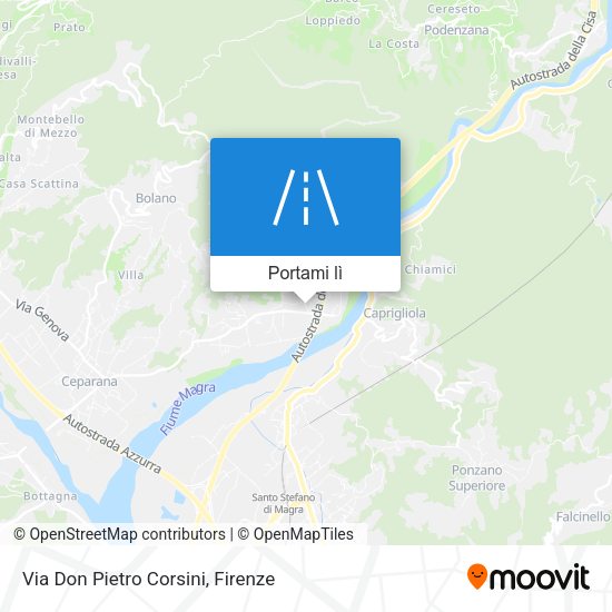 Mappa Via Don Pietro Corsini