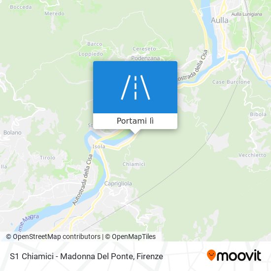 Mappa S1 Chiamici - Madonna Del Ponte