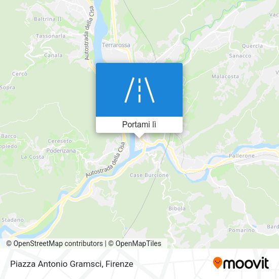 Mappa Piazza Antonio Gramsci