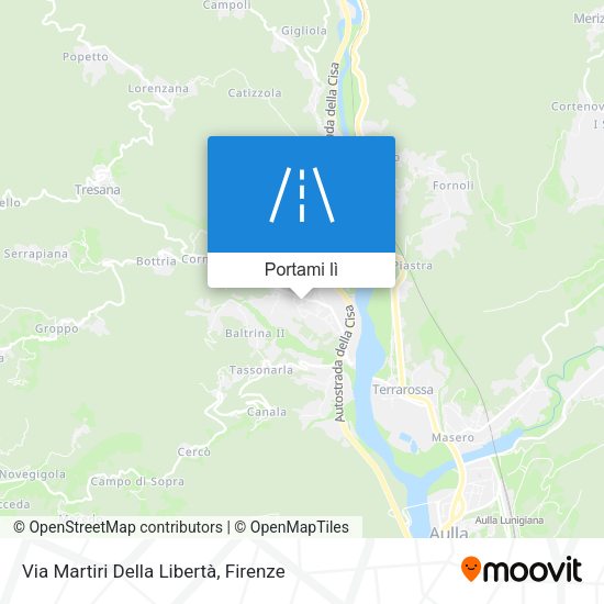 Mappa Via Martiri Della Libertà