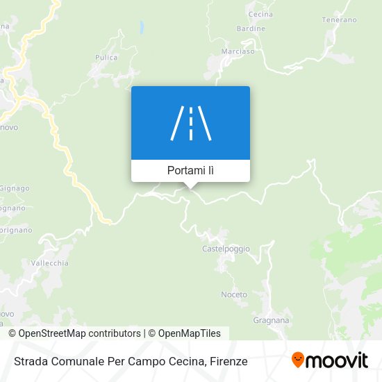 Mappa Strada Comunale Per Campo Cecina