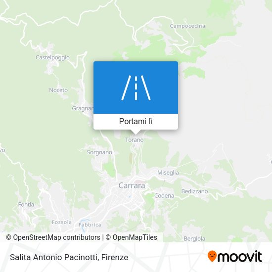 Mappa Salita Antonio Pacinotti