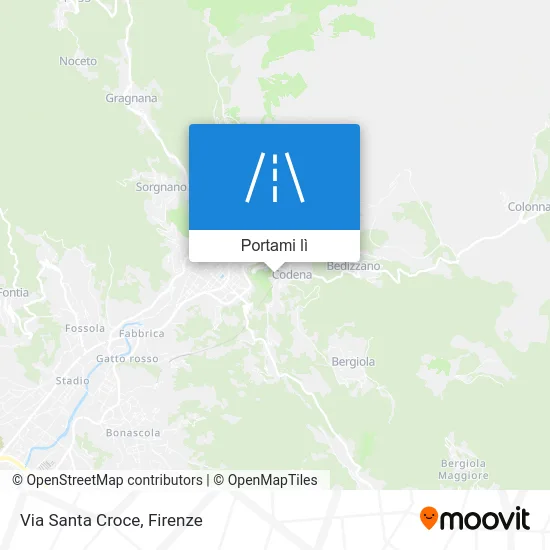 Mappa Via Santa Croce