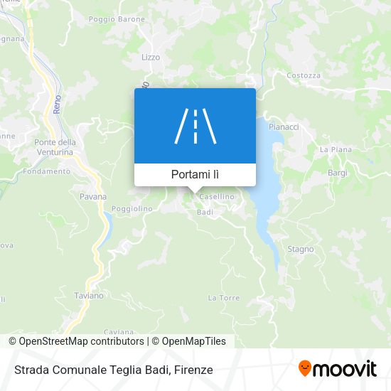 Mappa Strada Comunale Teglia Badi