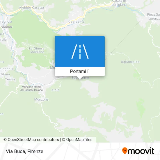 Mappa Via Buca