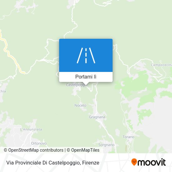 Mappa Via Provinciale Di Castelpoggio