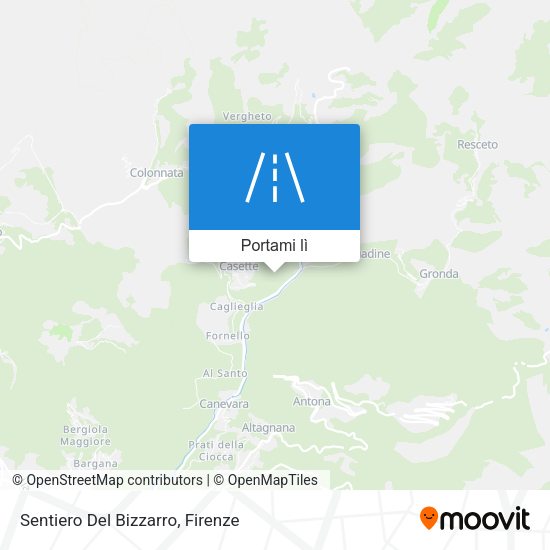 Mappa Sentiero Del Bizzarro