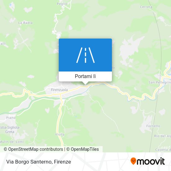 Mappa Via Borgo Santerno