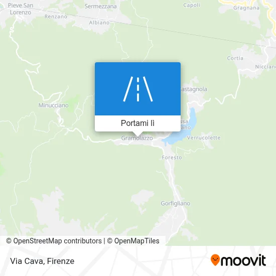 Mappa Via Cava