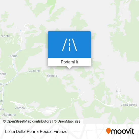 Mappa Lizza Della Penna Rossa