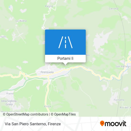 Mappa Via San Piero Santerno