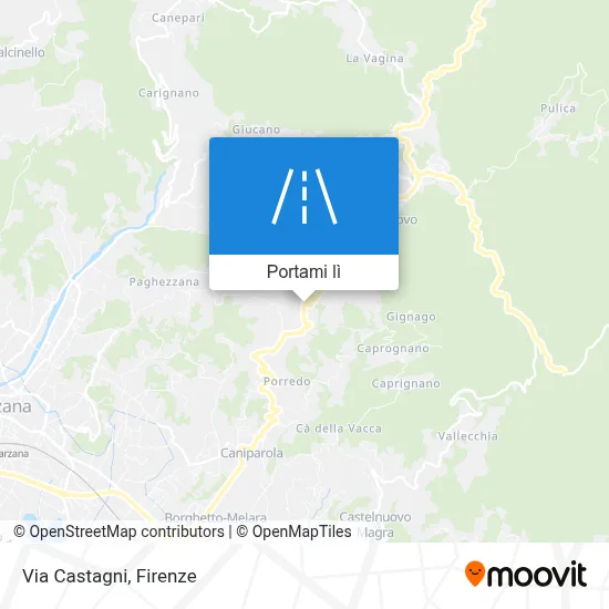 Mappa Via Castagni