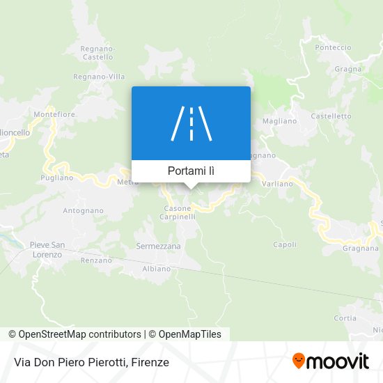 Mappa Via Don Piero Pierotti