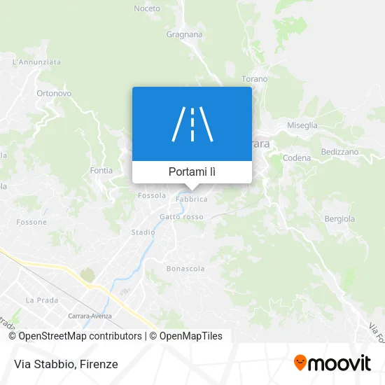 Mappa Via Stabbio