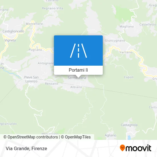 Mappa Via Grande