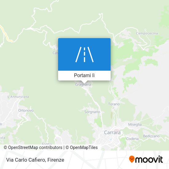 Mappa Via Carlo Cafiero