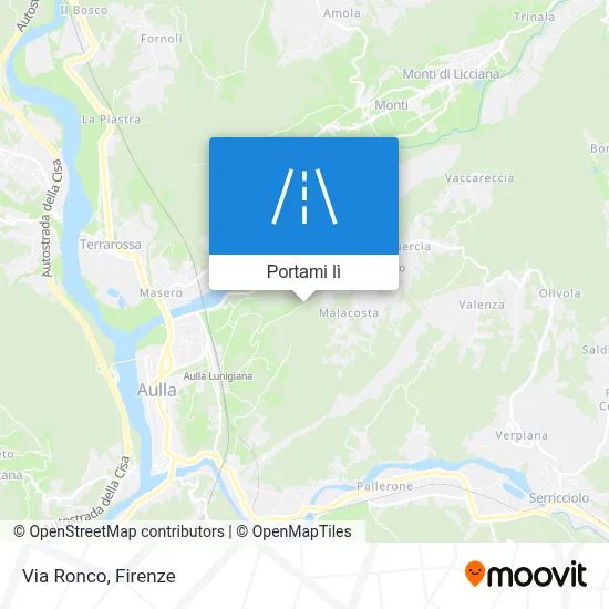 Mappa Via Ronco