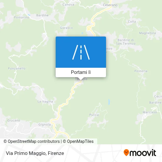 Mappa Via Primo Maggio
