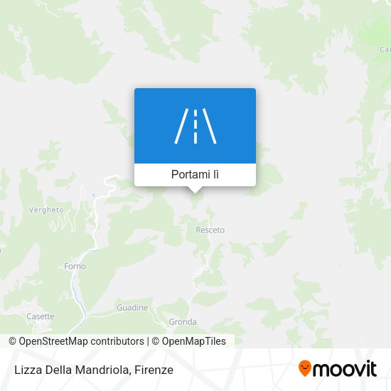 Mappa Lizza Della Mandriola