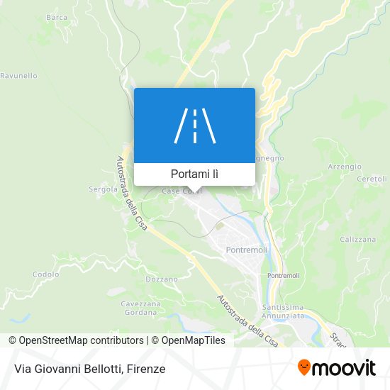 Mappa Via Giovanni Bellotti