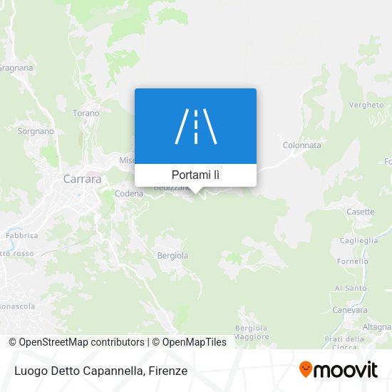 Mappa Luogo Detto Capannella