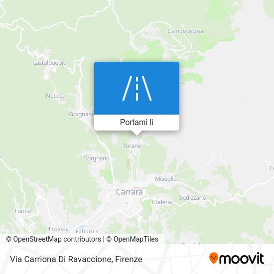 Mappa Via Carriona Di Ravaccione