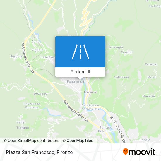 Mappa Piazza San Francesco