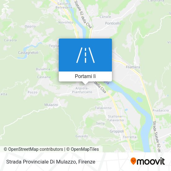 Mappa Strada Provinciale Di Mulazzo