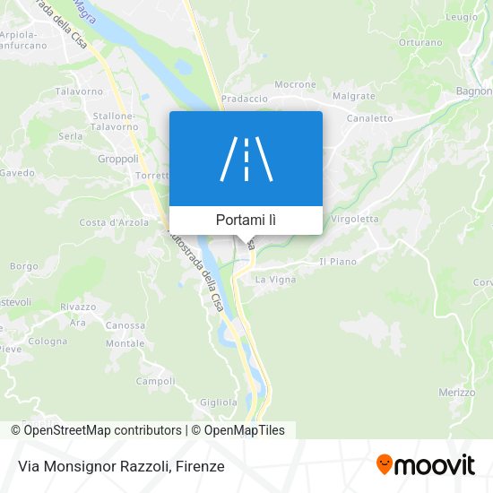 Mappa Via Monsignor Razzoli