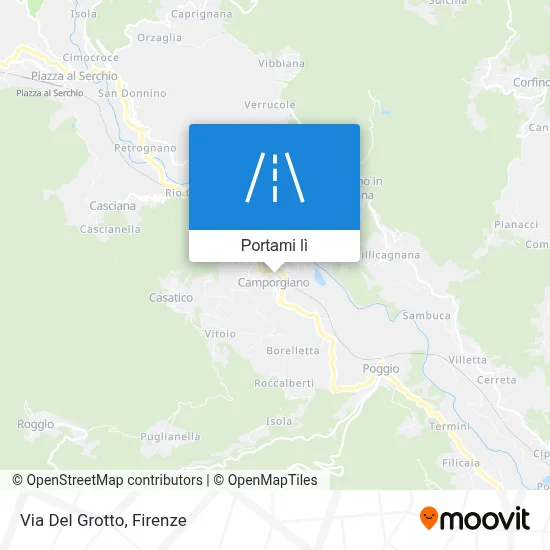 Mappa Via Del Grotto
