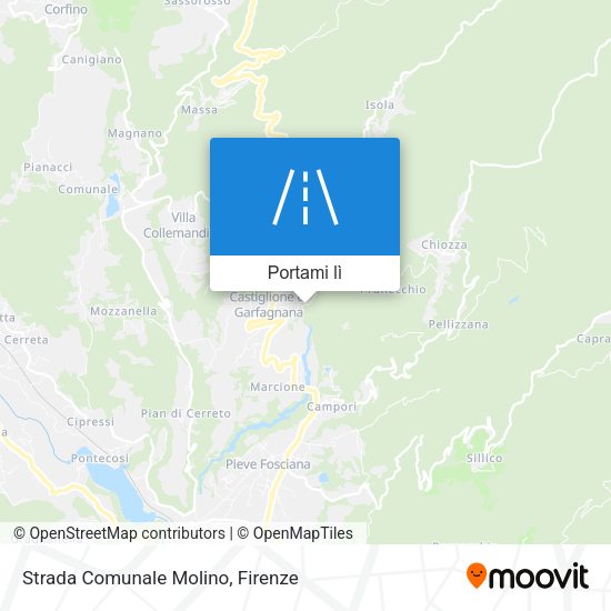 Mappa Strada Comunale Molino