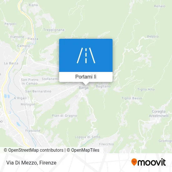 Mappa Via Di Mezzo