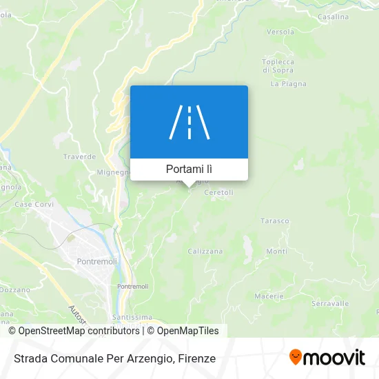 Mappa Strada Comunale Per Arzengio