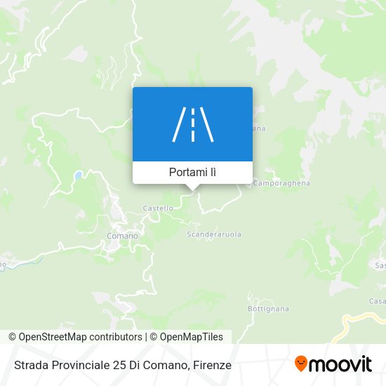 Mappa Strada Provinciale 25 Di Comano