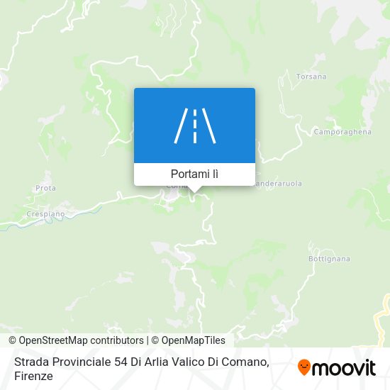 Mappa Strada Provinciale 54 Di Arlia Valico Di Comano