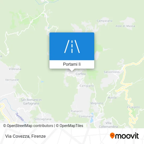 Mappa Via Covezza