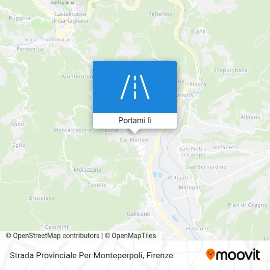 Mappa Strada Provinciale Per Monteperpoli