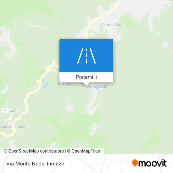 Mappa Via Monte Nuda