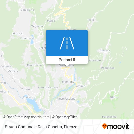 Mappa Strada Comunale Della Casetta